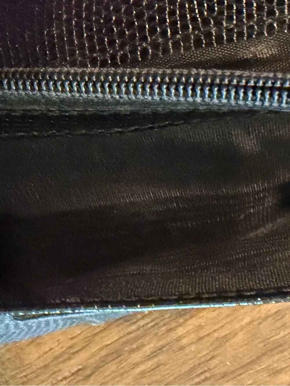 Salvatore Ferragamo Vintage Vara Bow Lizard-Embossed Leather Continental Wallet